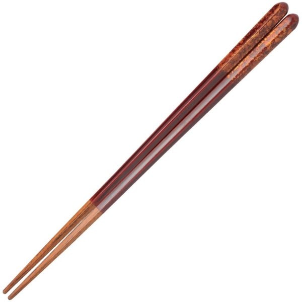 兵左衛門 若狭塗箸 五角箸 箔ちらし 中 21.5cm TD-924 天然木 お箸
