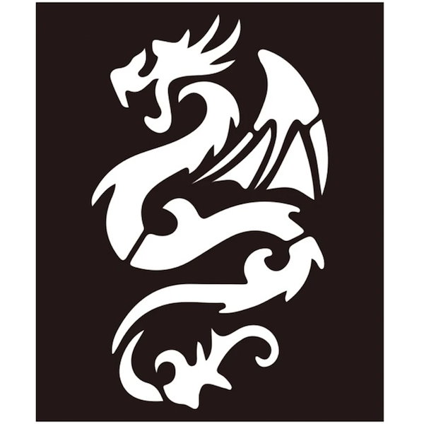 Qoo10] ファイヤードラゴン ステンシルシートステ