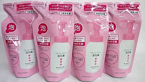 ［4個セット］　コラージュフルフル　泡石鹸　ピンク　つめかえ用　210mL入り　４個