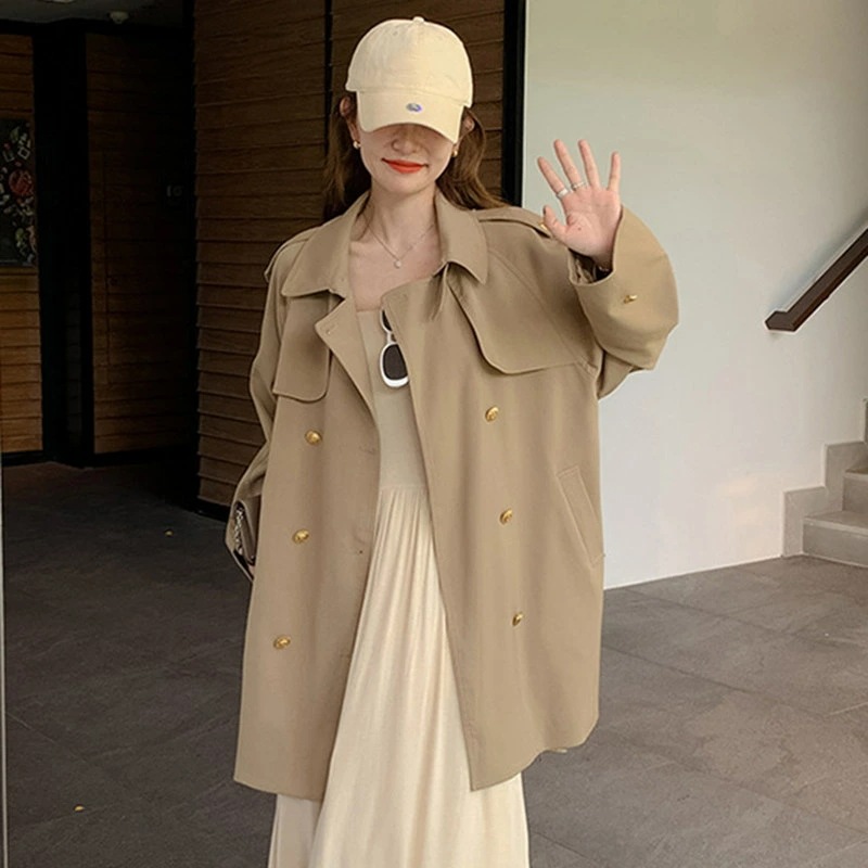 トレンチコート 通勤 ミドル丈 ヒップ隠し ベルト付き レディース スプリングコート 薄手 大きいサイズ 春秋アウター 30代 入学式 通学 ビジネス カジュアル フォーマル かわいい オフィス 20