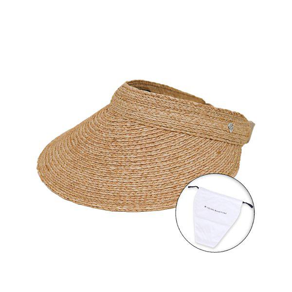 26SS 女性カースティンバイザーハット ナチュラル ダストバッグ付き HAT52474 NATURAL PKG