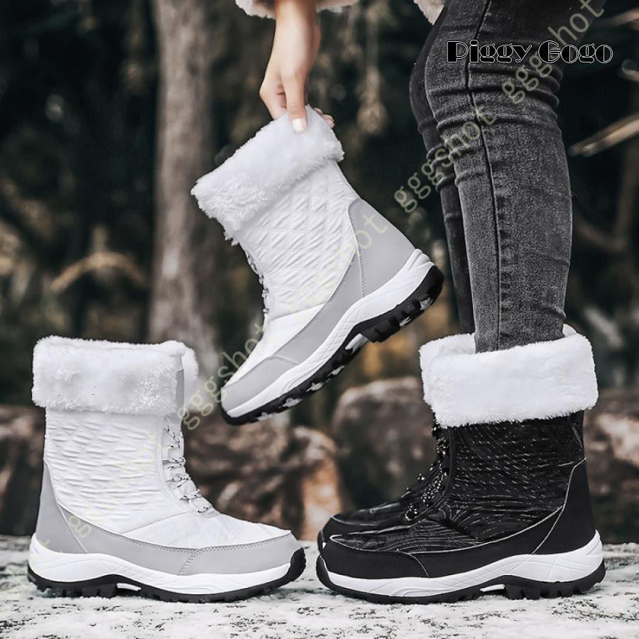 レディース スノーブーツ おしゃれ スノーシューズ トレッキングブーツ アウトドア 雪靴 綿靴 冬用 防寒 保暖 ウィンターブーツ 耐磨耗 厚底 衝撃吸収