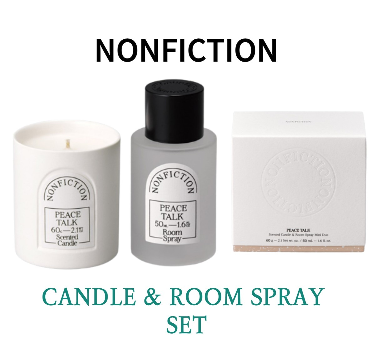 [nonfiction]キャンドル[60G]+ルームスプレー[50ML] SET プレゼント 韓国人気