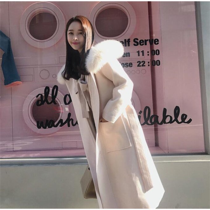 ロングコートレディースラシャウールコート洋服アウターオーバーコート冬トレンドコーデ