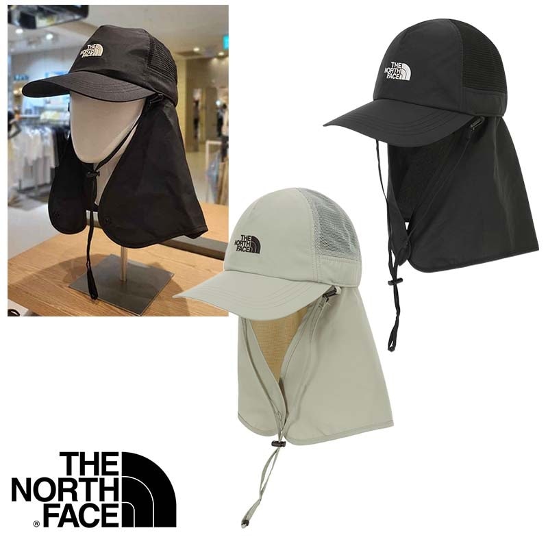 NE3CR05 HALF MESH SHIELD CAP キャップ サンシェード 日よけ たれ付き 帽子 クール 日焼け防止 レディース メンズ キャンプ アウトドア 登山 夏 海水浴 韓国