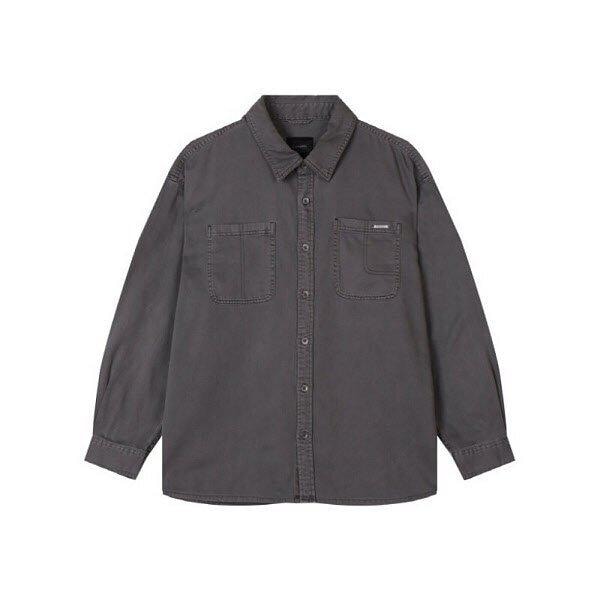 [] 男性) コットン ピグメントダイイング ツーポケット シャツ (B252SH342P1) (P003696725)