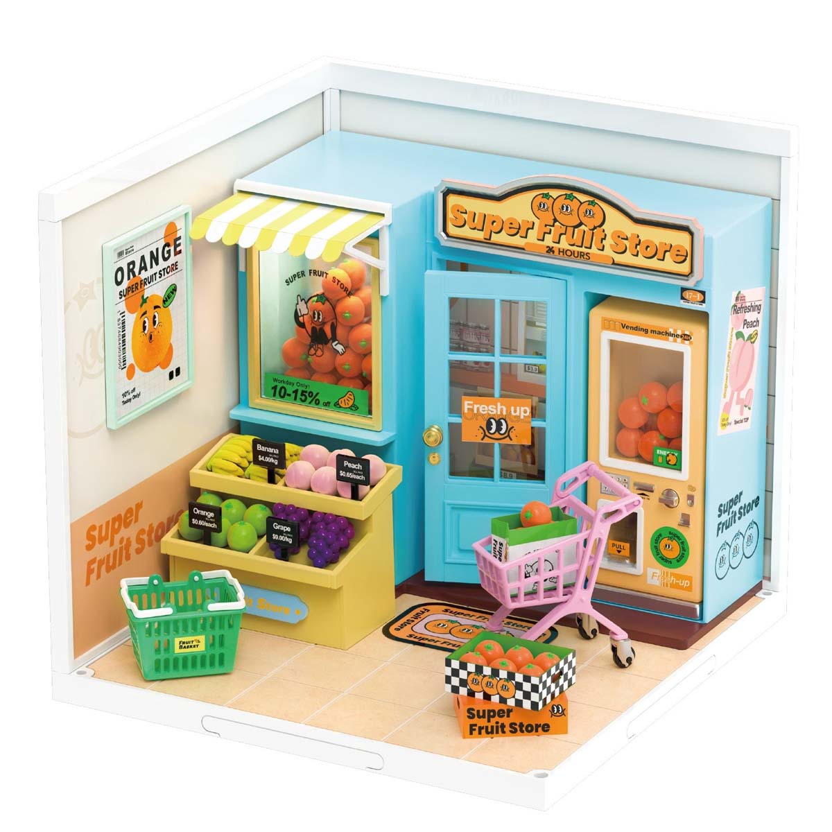 つくるんです ビタミンマーケット(組立キット)【DW003】 クリエイターシリーズ DW003 ビタミンマ-ケツト