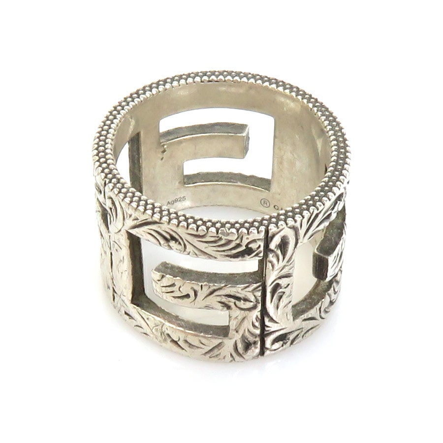リング指輪 Gロゴ シルバー925 シルバー メンズ 17号 e57172a