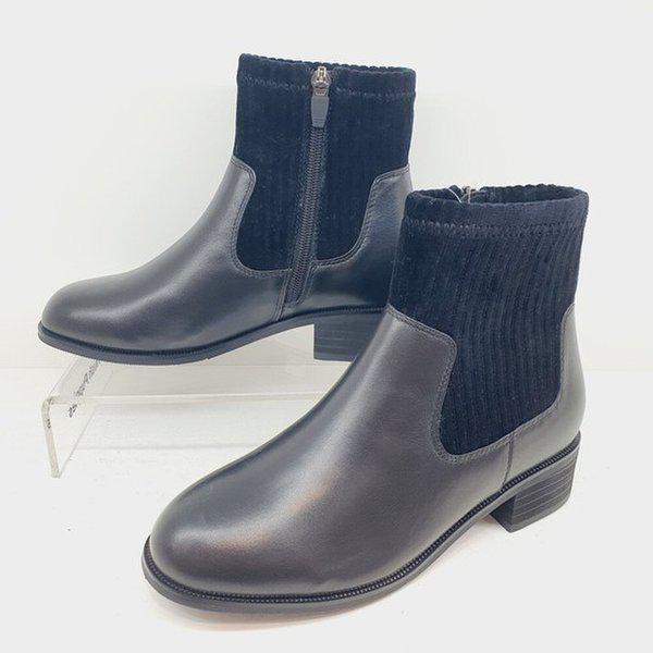 [幸福百貨店] 足が楽なソックス 女性アンクルブーツ FN611