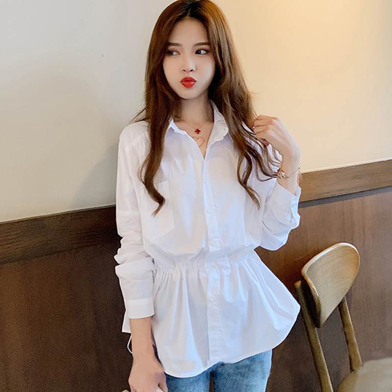 トップス シャツ ブラウス 長袖 襟付き レース シフォン フリル ウエストマーク かわいい 大人可愛い きれいめ シンプル カジュアル 大人 上品 おしゃれ お洒落 大人可愛い 大人女子 こなれ感 4,931円