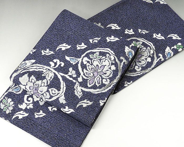 袋帯 新品仕立済 帯匠山下謹製 唐花模様 袋帯 新品 仕立て上がり 結婚式 入学式 卒業式 パーティー g2783