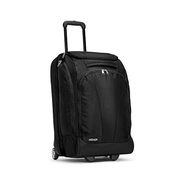 eBags Mother Lode 25 Inches Checked Rolling Duffel (Solid Black) 並行輸入品