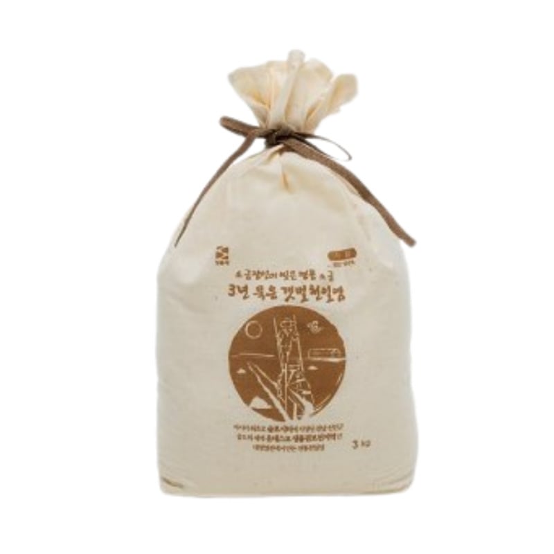 3年熟成干潟 天日塩 3kg (韓国産)