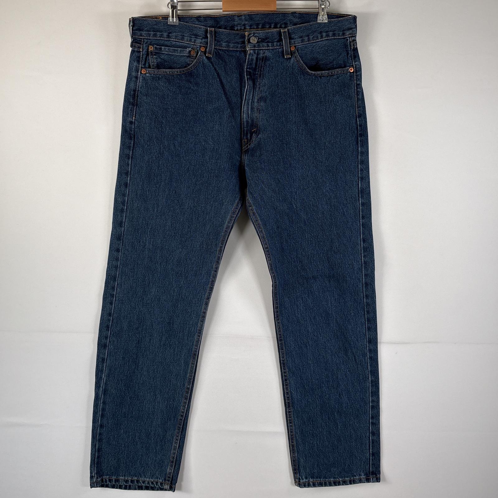 古着 デニムパンツ 505 ブルーデニム ジーンズ ジーパン ストレート 大きいサイズ w38 L32 インディゴブルー メンズ