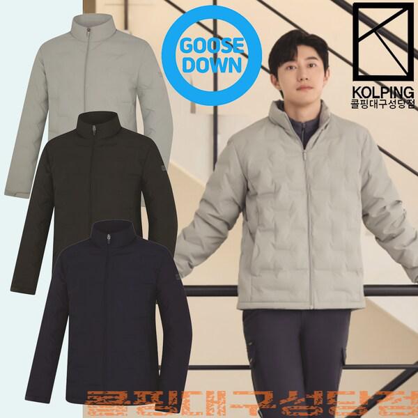 [] ヘリケン男性冬グースダウン軽量チューブダウンパディングRDSガチョウダウンパディング（KUJ6821M）