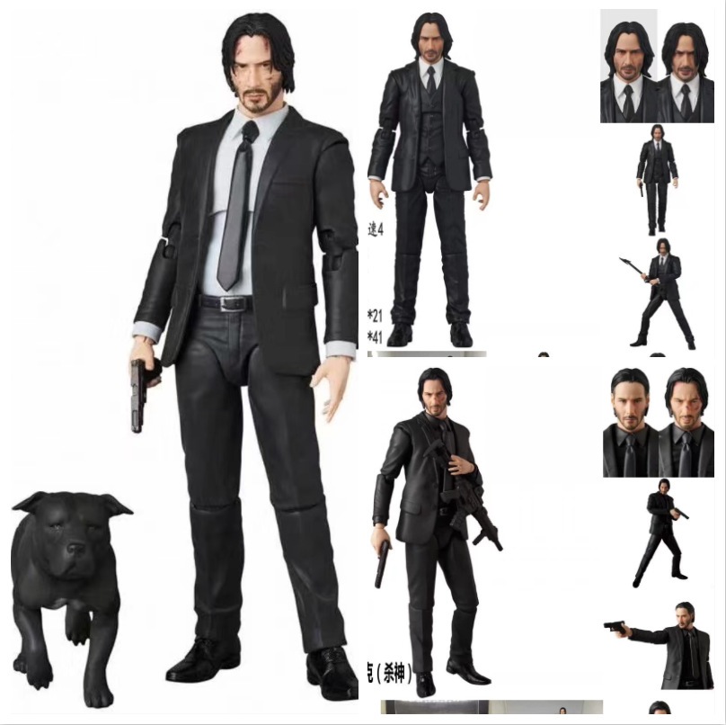 疾速追杀2再版复刻mafex 085 Mafジョンウィック6寸可动映画フィギュアフィギュア