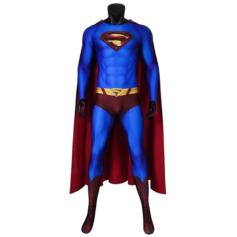 超人紧身衣披风超人归来 克拉克肯特成人连体衣万圣节