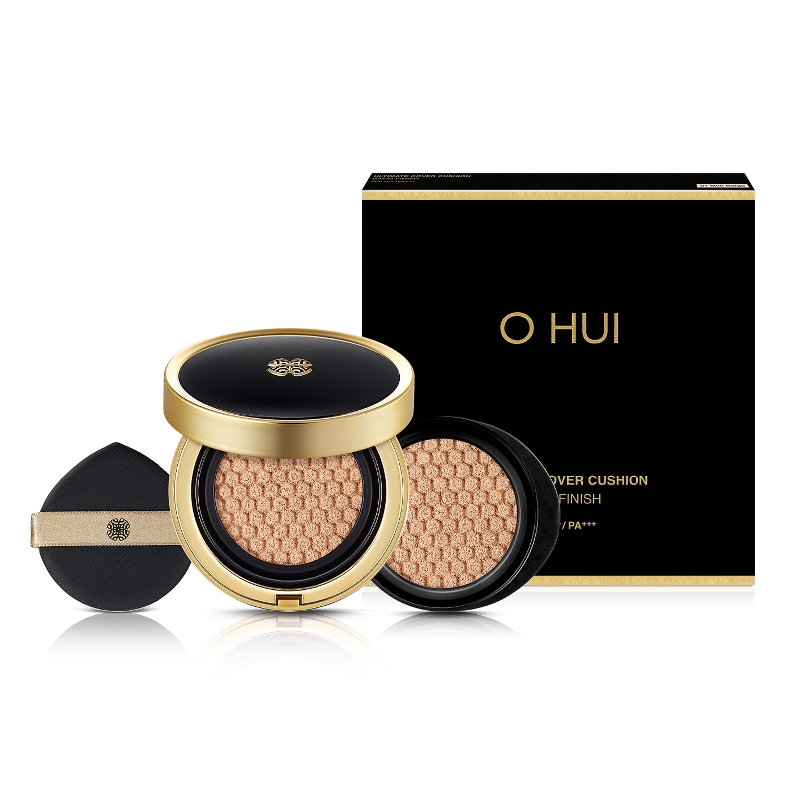 クッションファンデーション サテン仕上げ 本品15g＋リフィル15g 01号ミルクベージュナチュラルカバー＆上品なツヤ感