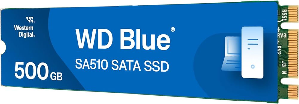 Western Digitalウエスタンデジタル 内蔵SSD WD Blue SA510 SATA SSD M.2 2280 500GB WDS500G3B0B