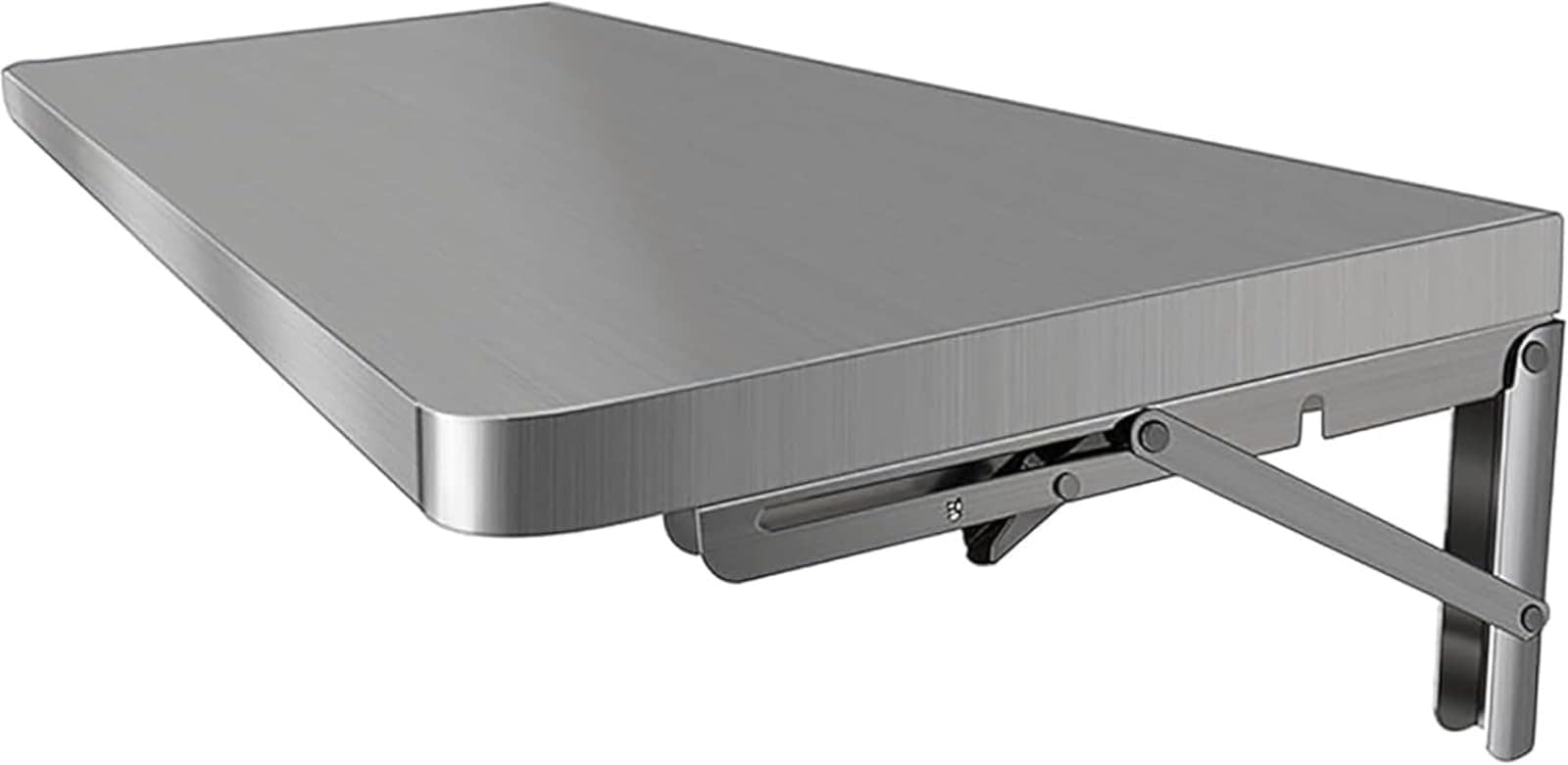 壁掛けテーブル ステンレススチール 作業台 ガレージと小屋 オフィス ランドリールーム キッチンとダイニングルームのための壁掛け パソコンデスク ウォールデスク 強い軸受け容量 多機能 簡単インストー