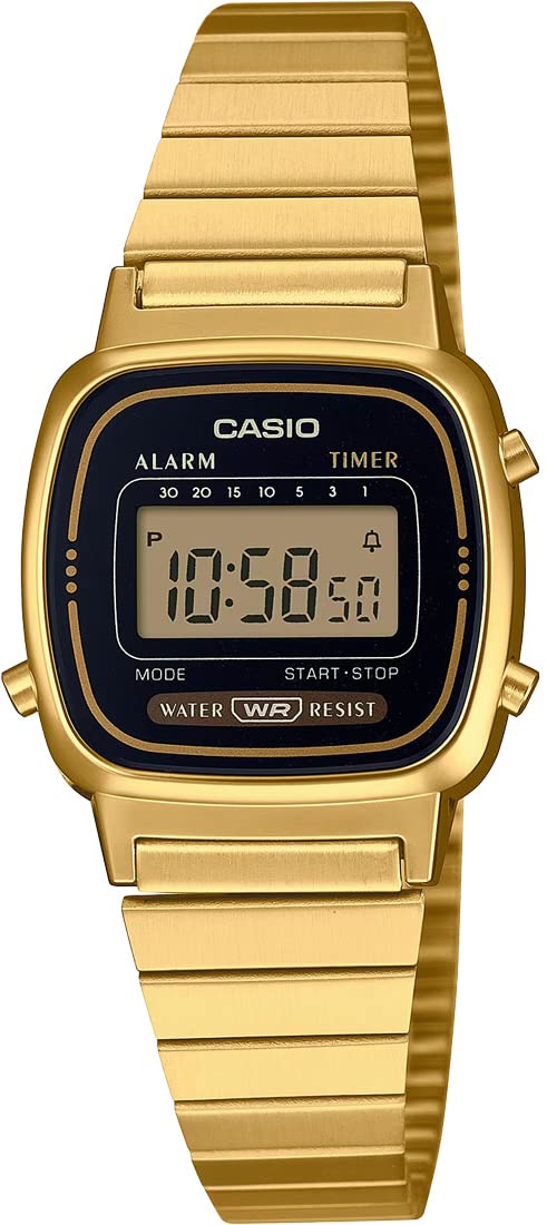 最安値挑戦中 [カシオ] CASIO 腕時計 レディース デジタル NEWデザイン LA670WGA-1 ゴールド×ブラック 海外モデル [並行輸入品]