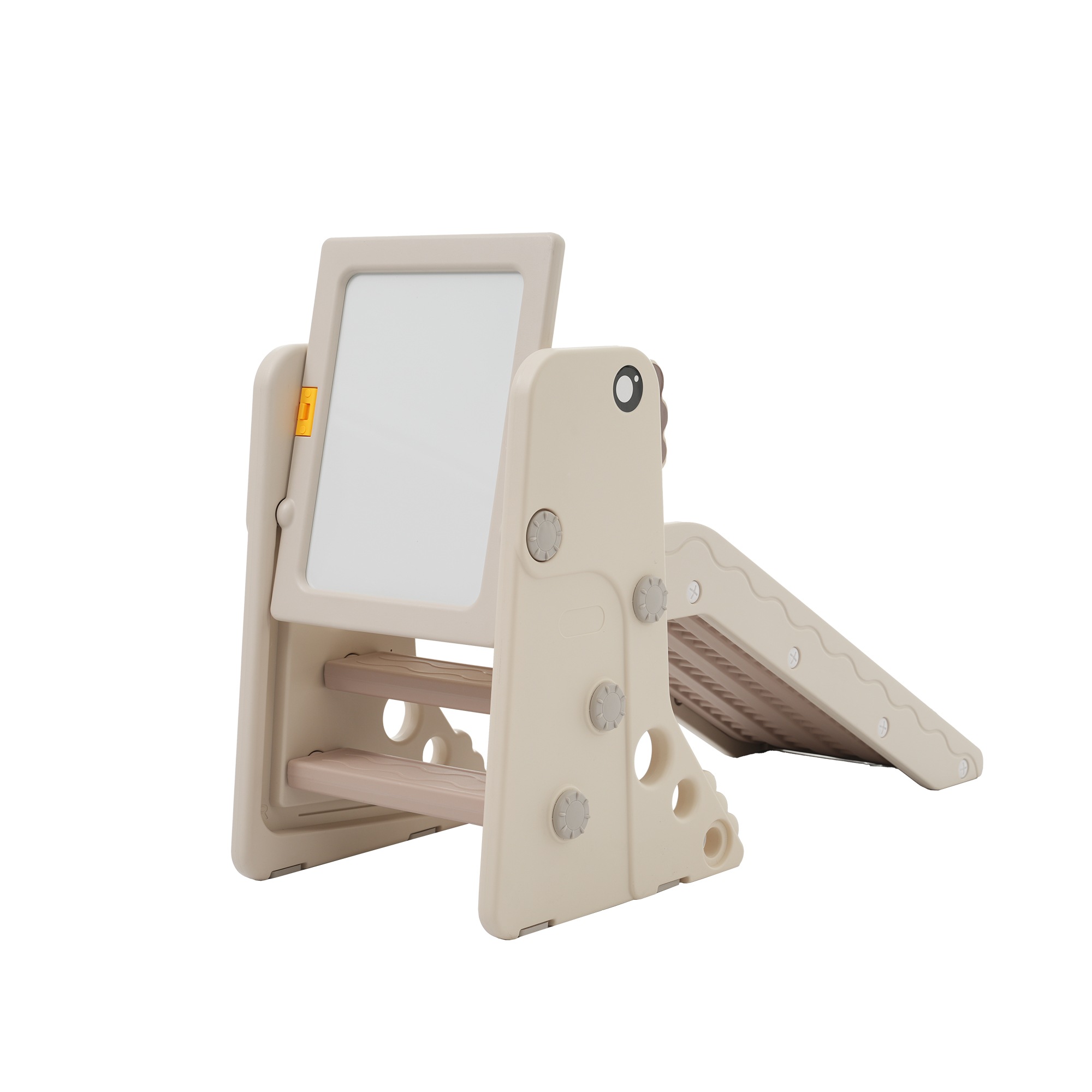 【人気商品 30日品質保証】滑り台 すべり台 ブロックテーブル ホワイトボード 折りたたみ可能 遊具 室内 屋内 キッズ 男の子 女の子 子供 誕生日 プレゼント 【グレー+ベージュ】