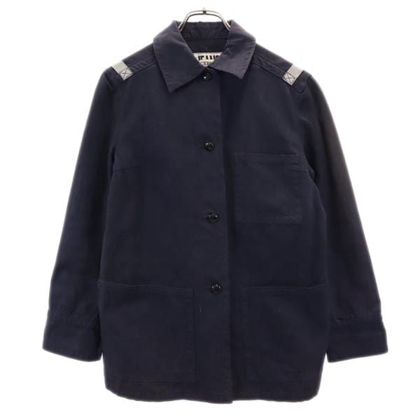 90s オールド イタリア製 ワークジャケット 40 ネイビー メンズ