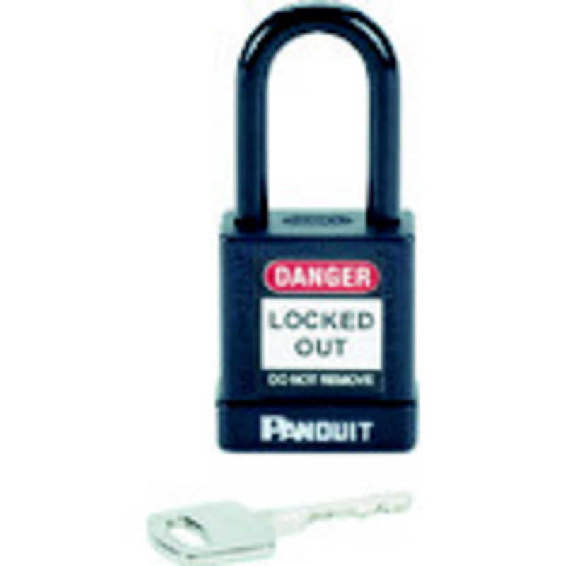 パンドウイット　ロックアウト用非電導性パドロック 黒　PSL8BL 5,585円