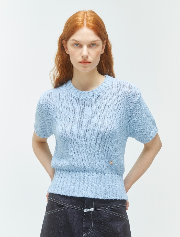 マリテフランソワジルボーW CIRCLE LOGO BOUCLE KNIT