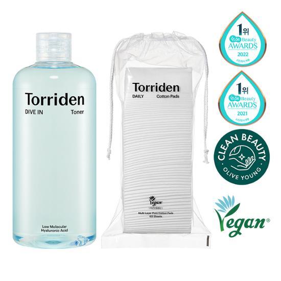 ダイブイン 低分子 ヒアルロン酸 トナー 500ml(+コットン60枚贈呈)