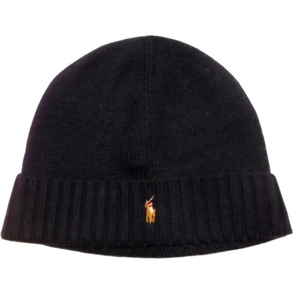 ニットキャップ ワンポイント ニット帽 ネイビー 紺 PR4-266