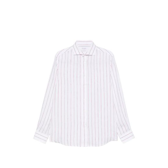 BRUNELLO CUCINELLI Men Shirts MM6860627 C151 WHITE