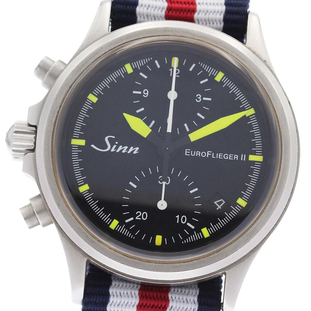 ジン Sinn 356.EURO FLIEGER 356 ユーロフリーガー クロノグラフ 200本限定 自動巻き メンズ _959899【中古】