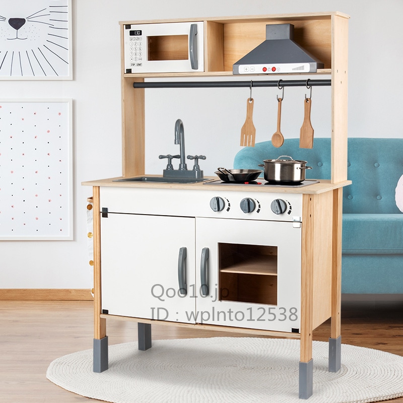 子供用ままごと調理木製キッチンおもちゃ子供用シミュレーションキッチン用品セット男の子と女の子の調理ドールハウス