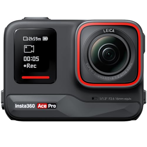 Insta360 Ace Pro - アクションカメラ 防水 1/1.3インチセンサーと5nmAI チップ搭載 AIノイズリダクション 圧倒的な画質 4K120fps 2.4インチフリップ式スクリーン