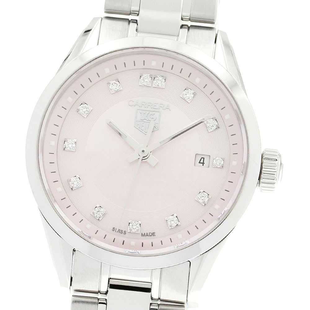 タグホイヤー TAG HEUER WV1417.BA0793 カレラ 13Pダイヤ クォーツ レディース 良品 _900597【中古】 79,750円