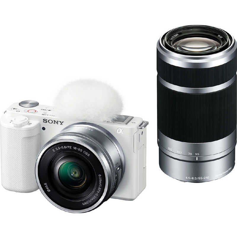 ソニー　SONY　ミラーレス一眼カメラ　VLOGCAM ZV-E10 ダブルズームレンズキット ZV-E10Y W ホワイト