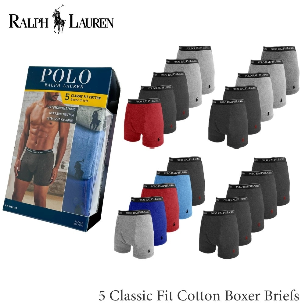 【5枚セット】 ポロ ラルフローレン メンズ ボクサーパンツ ５枚セット アンダーウェア NCBBP5 POLO RALHLAUREN ラルフ インナー 下着 パンツ ボクサーブリーフ コットン 7,723円