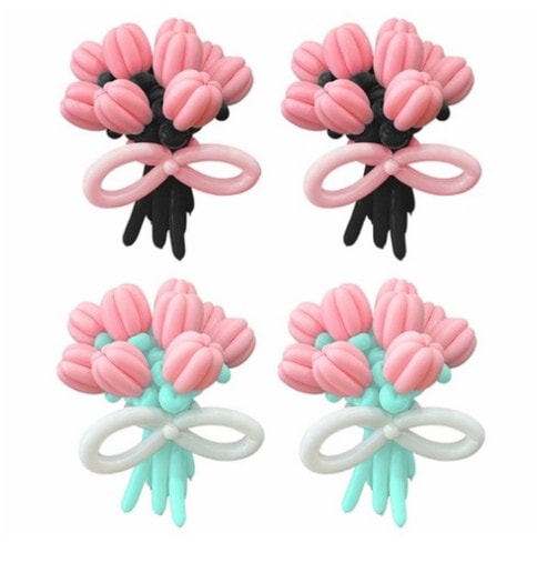 風船 花束 セット カーネーション 誕生日 卒業式 お祝い プレゼント 花風船 フラワーバルーン パーティー 装飾用品 diy 風船の花作り