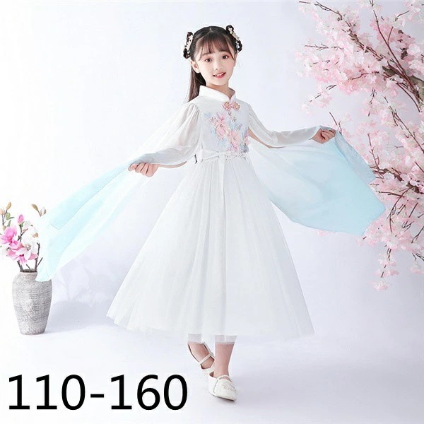 子供 ドレス ワンピース ピアノ 発表会 キッズ チャイナドレス チャイナ服 中華服 女の子 女児 コンクール 子ども ジュニア フォーマル 110 120 130 140 150 160 七五三 お 5,703円