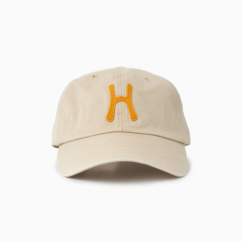 ハローサンライズ H ロゴコットンボールキャップ_ベージュ
