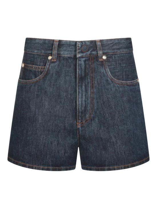 FENDI Women Denim Shorts FLP861 AW82 F1UKI BLUEBERRY