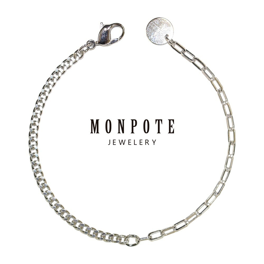 モンポット ブレスレット レディース チェーンブレスレット シルバー 普段使い おしゃれ プレゼント 大人 女性 誕生日 きれい シンプル 結婚祝い 結婚記念日 母 妻 彼女 女友達 ギフト