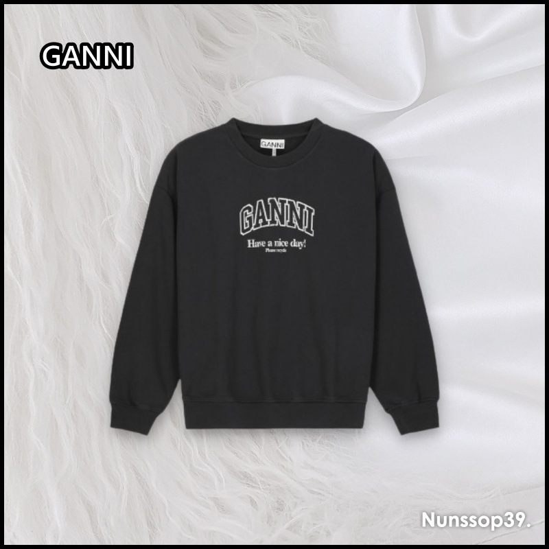 GANNI T4014 252 イソリー オーバーサイズ スウェットシャツ