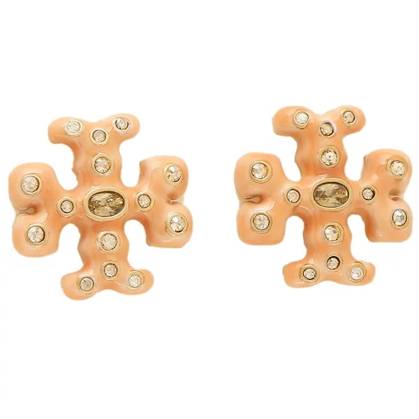 レディースピアス ROLLED GOLD CORAL MULTI ゴールド
