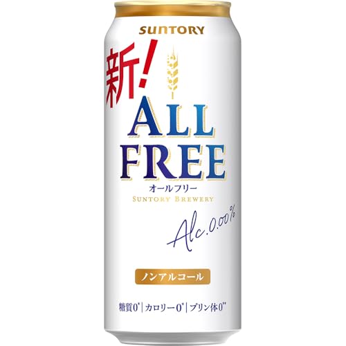 オールフリー 500ml 24本 【カロリーゼロ 糖質ゼロ プリン体ゼロ 】[サントリー ノンアルコール ビール]