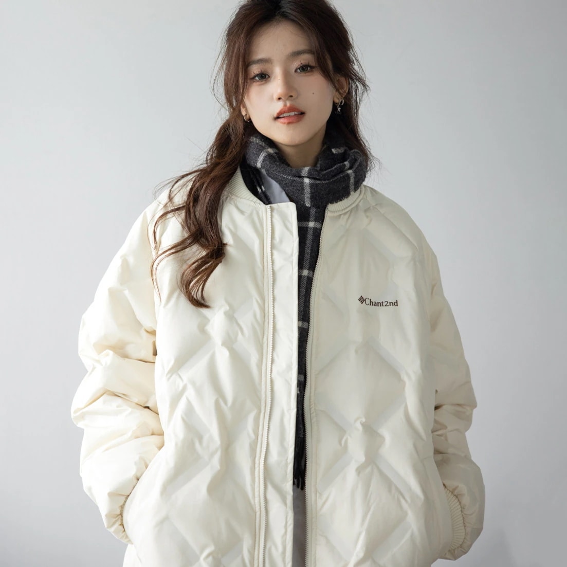 爆裂超特価ダウンジャケット レディース 90%ダウン ブルゾン スタジャン 2026 冬 アウター 軽量 暖かい 防寒 オーバーサイズ 重ね着 韓国ファッションストリートカジュアル