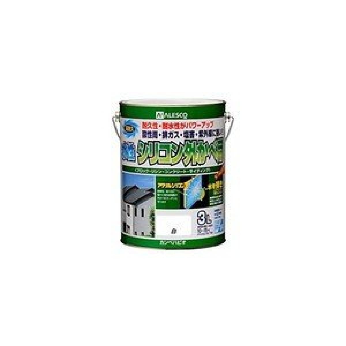 カンペハピオ 水性シリコン外かべ用 白 3L