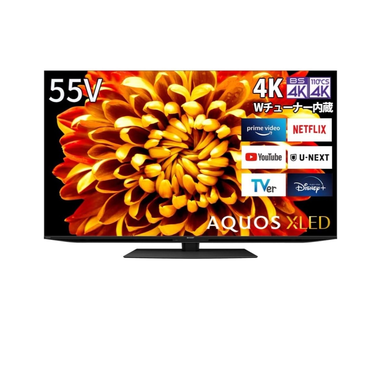 55V型 4K AQUOS XLED 4TC55DP1 mini LED 量子ドット 立体音響 Android TV (2022年モデル)