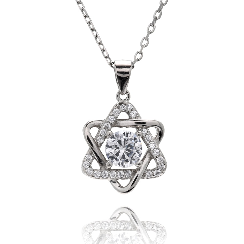 S925 六芒星 ネックレス [fhns011-silver]
